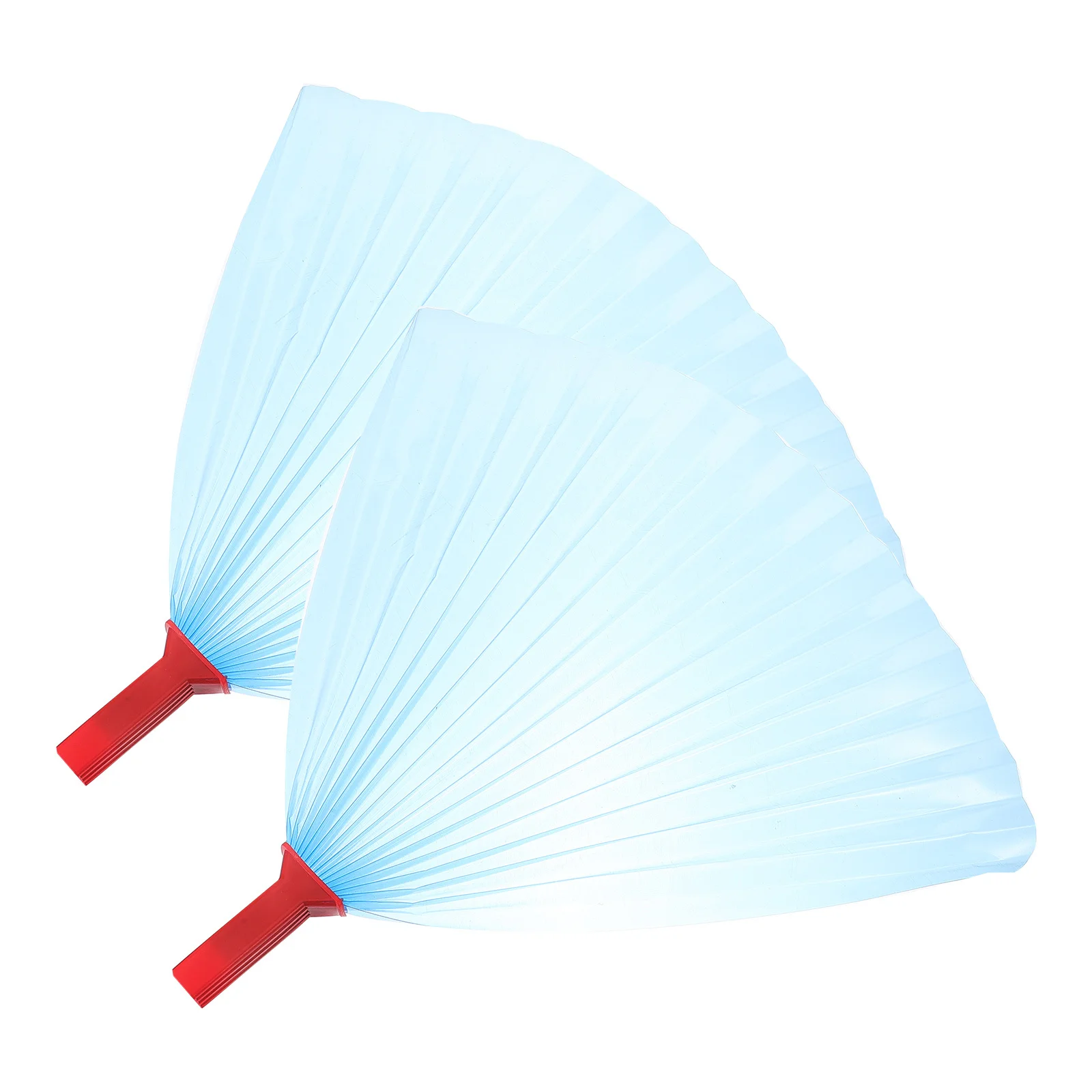 

2Pcs Chinese Style Hand Fans Thickened Manual Fan for Summer Heat Portable Lightweight Fan for Travel and Decoration