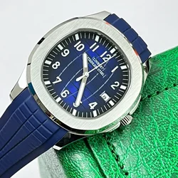 2024 LINBERT New Automatic Mechanical Watch PATEK Men's Watch White Rubber Waterproof Brand Luminous Stainless Steel Men's Watch