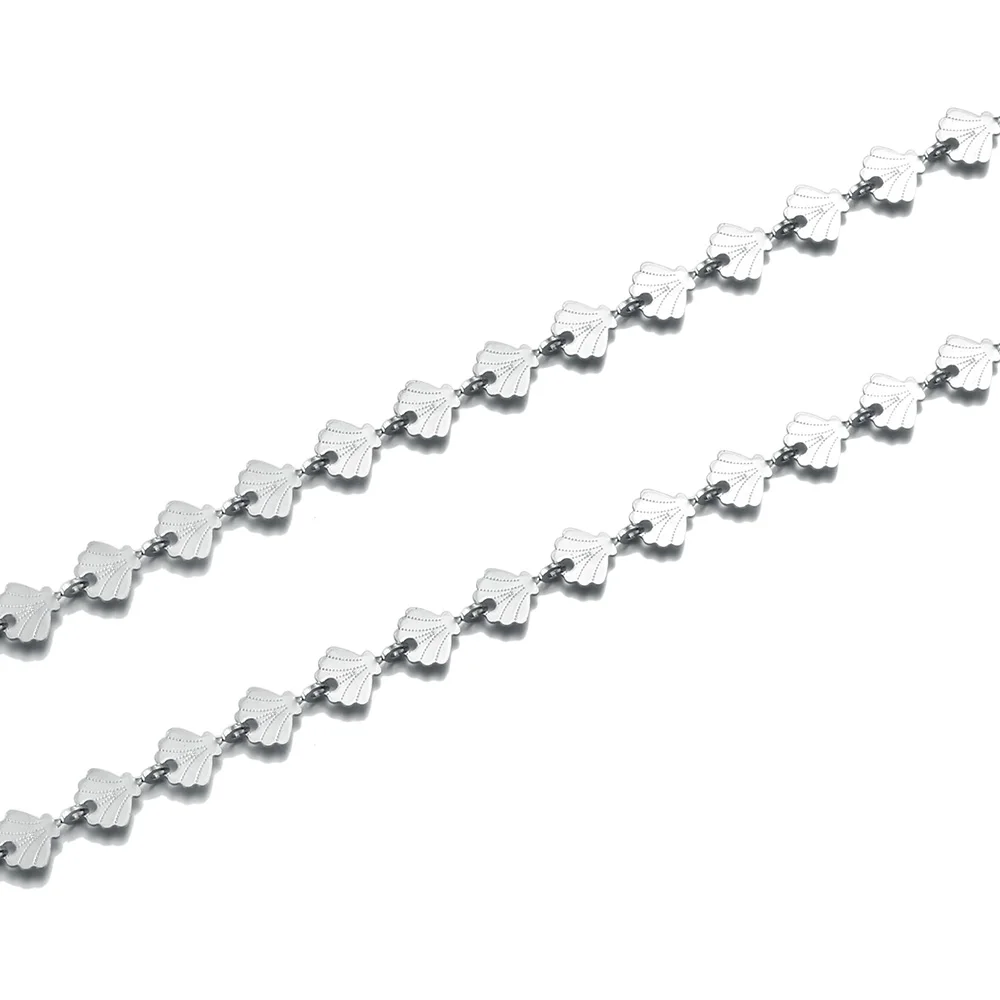 

1-2 Meter/Lot Stainless Steel Ocean Shell Chain Jewelry Making Supplies For Bracelet Necklace DIY Findings Accessories Wholesale