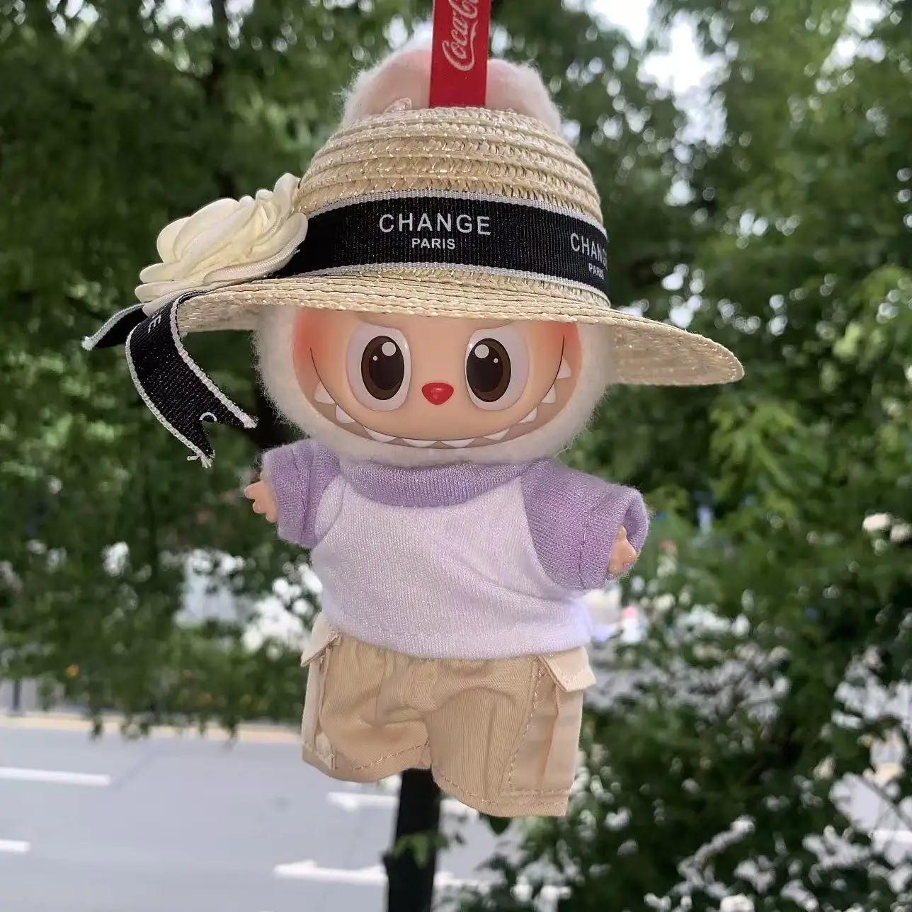 17cm 루파 라부부 V1/V2/V3 인형용 티셔츠, 오버올, 바지 세트 아기옷 및 10cm 면 인형용 드레스