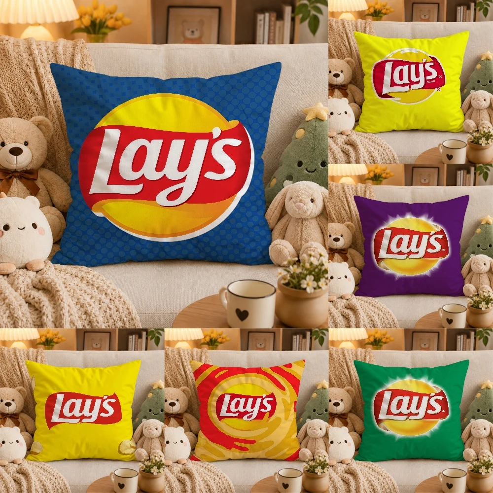 L-Lays-S BrandPillow Case Plush Pillow Cases Home Decoration Pillow Cover for Sofa Bed Chair Living Room