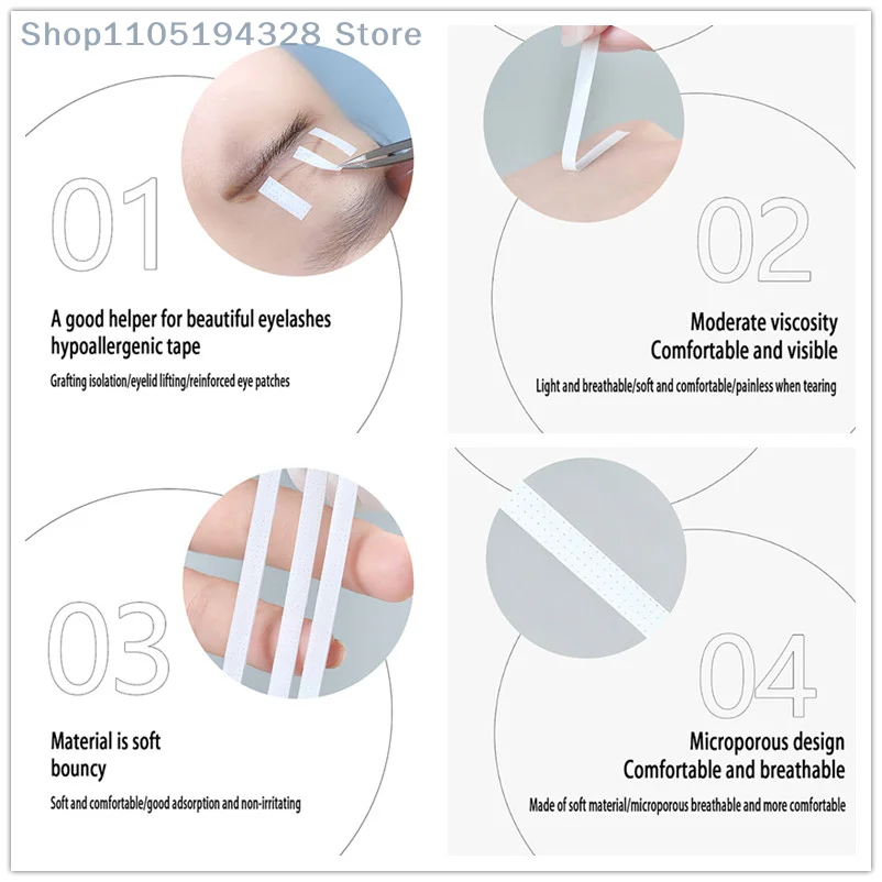 [MP] 10 ロール 4 ミリメートルまつげエクステンションテープアイメイクツールマイクロポアまつげエクステンションテーププロフェッショナルまつげ用品アクセサリー