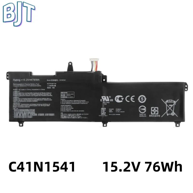 New C41N1541 Laptop Notebook Battery 15.2V 76Wh for Asus ROG Strix GL702 GL702V GL702VT GL702VM GL702VMK GL702VS 0B200-02070000