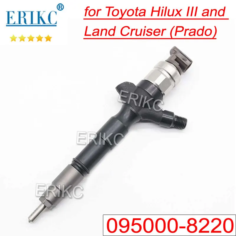 095000-8220 Common Rail Injector 095000-8222 23670-0L050 23670-09330 Diesel Fuel Injection Nozzle for TOYOTA Engine 1KD-FTV