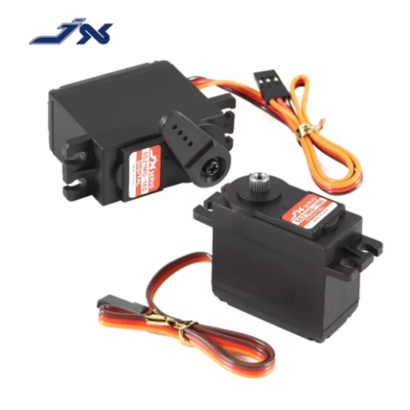 JX Servo PDI-5521MG 4.8-6V 20KG Engrenagem de metal de alta precisão Servo padrão digital 180 graus para carro RC helicóptero barco avião