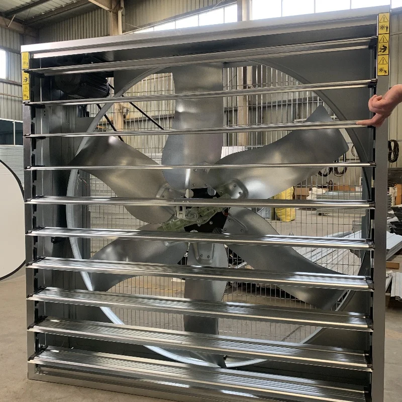 Extractor de aire eléctrico con Control de temperatura, 380V, 600MM, 275g, marco SS430, hoja, rodamiento de bolas, gallinero, OEM