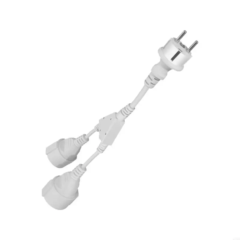 16A 4.8MM Power Splitter Cable Male to Female European Connector 30CM Design