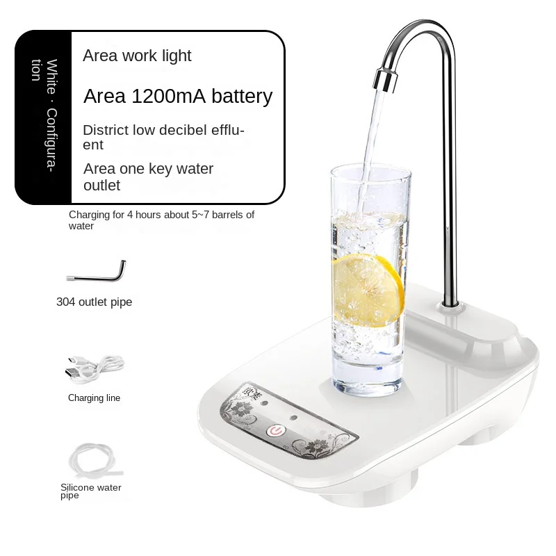 Wasser Flasche Pumpe Dispenser USB Lade Automatische Trinkwasser Pumpe Tragbare Elektrische Wasser Dispenser Haushaltsgeräte