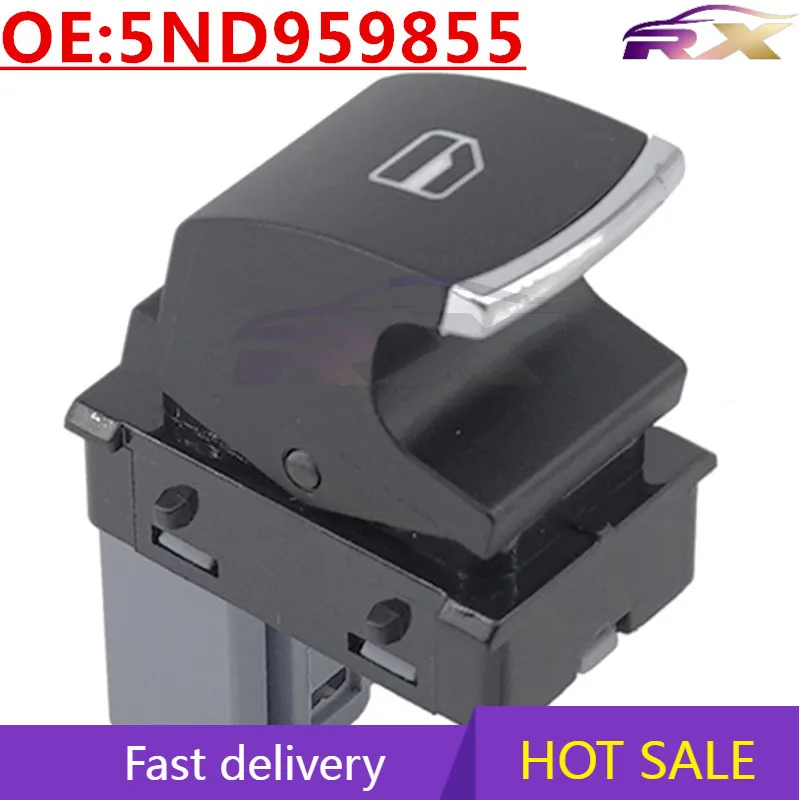 

OEM:5ND959855 Power Window Master Control Single Switch For Vw Golf/Passat B5