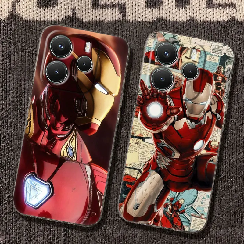 

Iron Man Phone Case For Redmi Note 15 Pro 14 13 12 11 10 15 Pro + Plus 5G A7 10C 12C 13C 14C 15C Soft Clear Cover Ironman Marvel