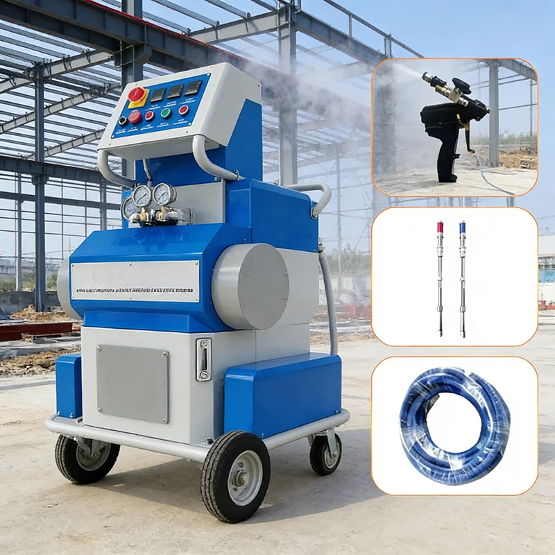 High Efficiency Polyurethane Foam Spray Equipment with Automatic Temperature Control for Roof Insulation