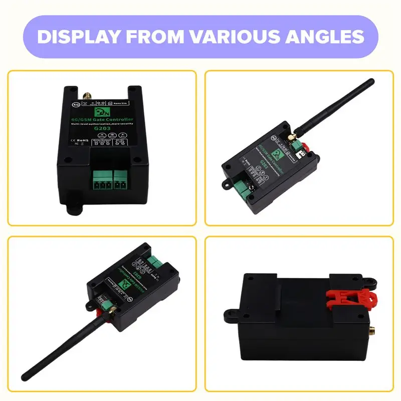 Exquisite-GSM Remote Control Relay Switch 4G Mobile Phone Control Gsm Door Lock Gsm Gate Controller G203