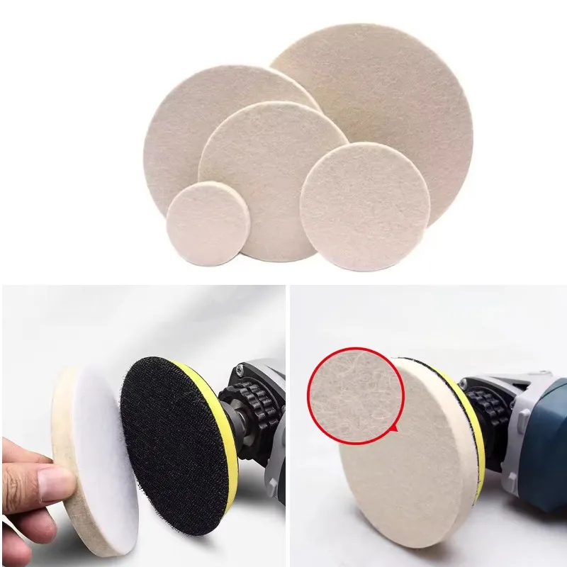 

Wool Felt Polishing Pad 2-7inch Abrasive Wheel Soft Felt Discs For Glass Stainless Steel Marble Polishing Repair Tools