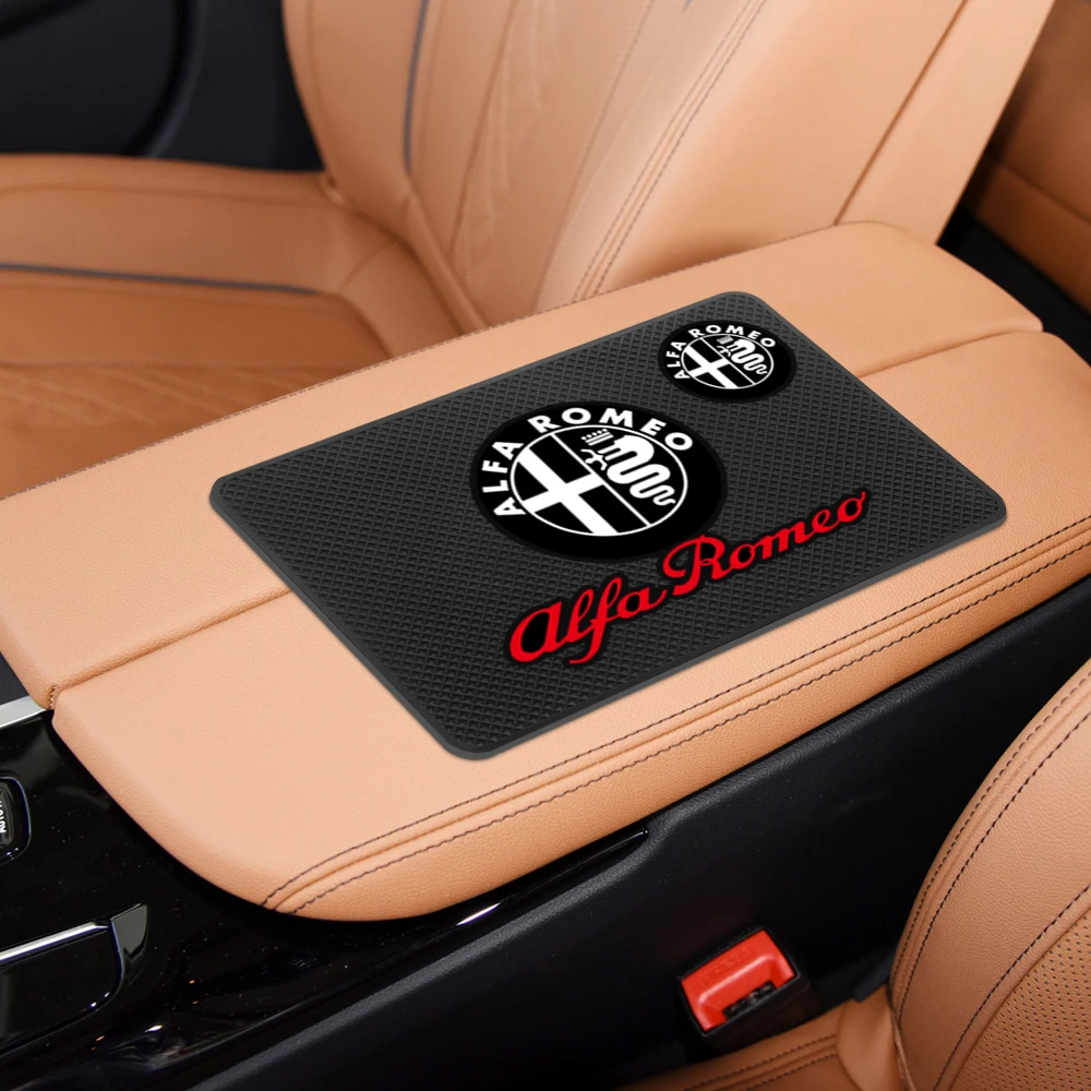 Car Dashboard Silicone Non Slip Mat Phone Holder Anti-skid Pad For Alfa Romeo 156 159 Mito Giulia Stelvio Giulietta Tonale TZ3