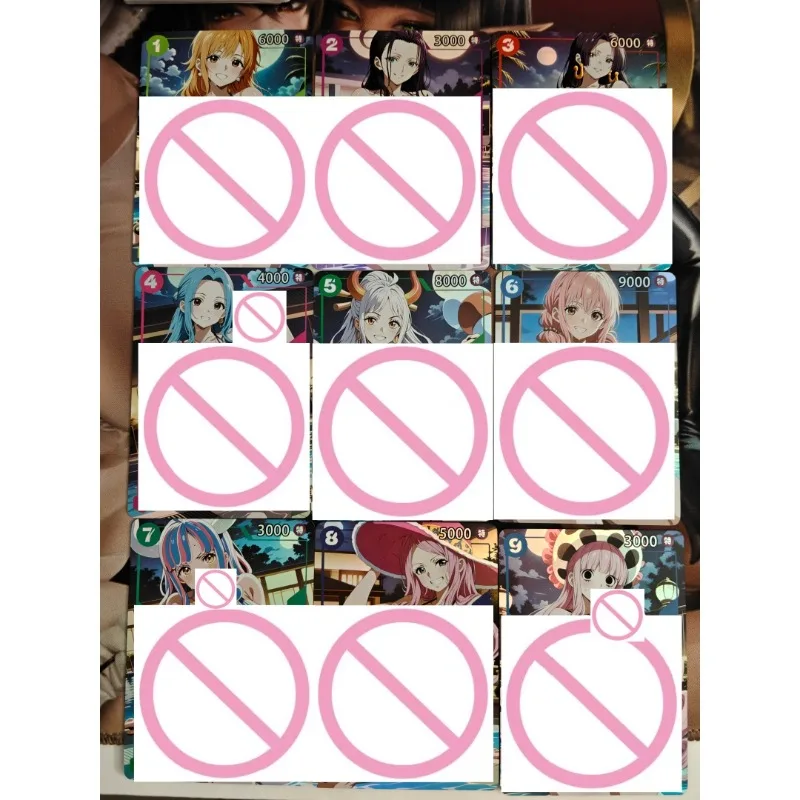 One Piece Pool Goddess Nami Nico Robin Boa Hancock Diy Folding Flash Card Nefertari Vivi Yamato Anime Female Character Game Card