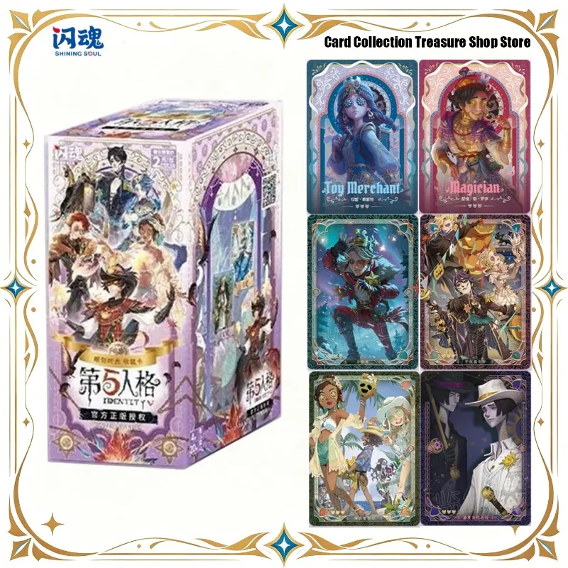 Identity V Cartes à collectionner officielles de la série Carving Time Vague 4, incluant les types Basique, SSR, UR, ER, Dome Poem, QR, Chibi, CPR, ainsi que des affiches, cartes de jeu et cartes de collection, idéal pour cadeau.