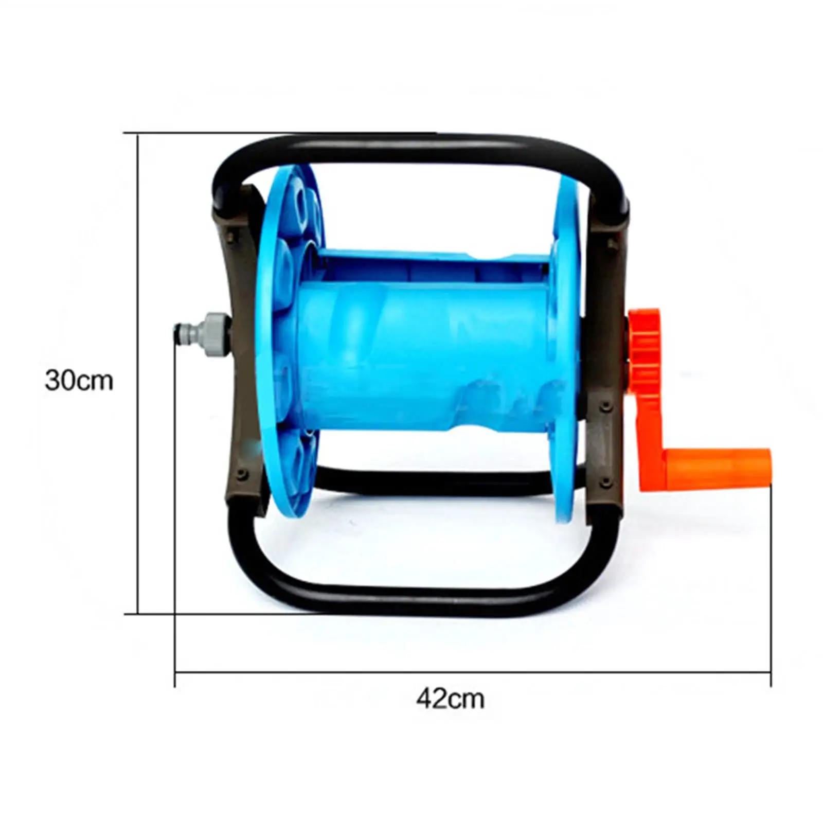 Hose Reel Cart Pipe Garden Tool Storage Rack Water Hose Holder for Lawn Outdoor Cleaning Car Washing