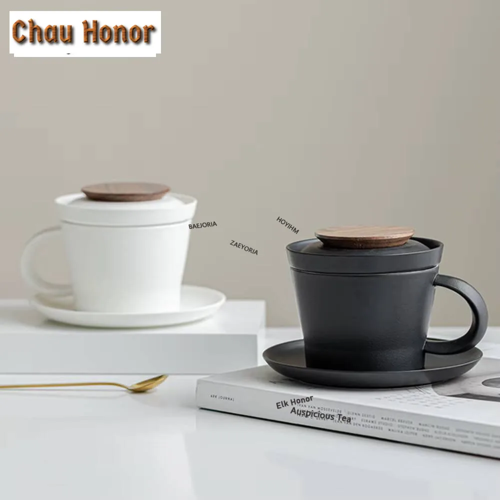 

Кружка для чая и кофе ручной работы 230 мл с фильтром и крышкой, персонализированная, с удобной ручкой, для заваривания чая, для пары, для послеобеденного чая, посуда для напитков