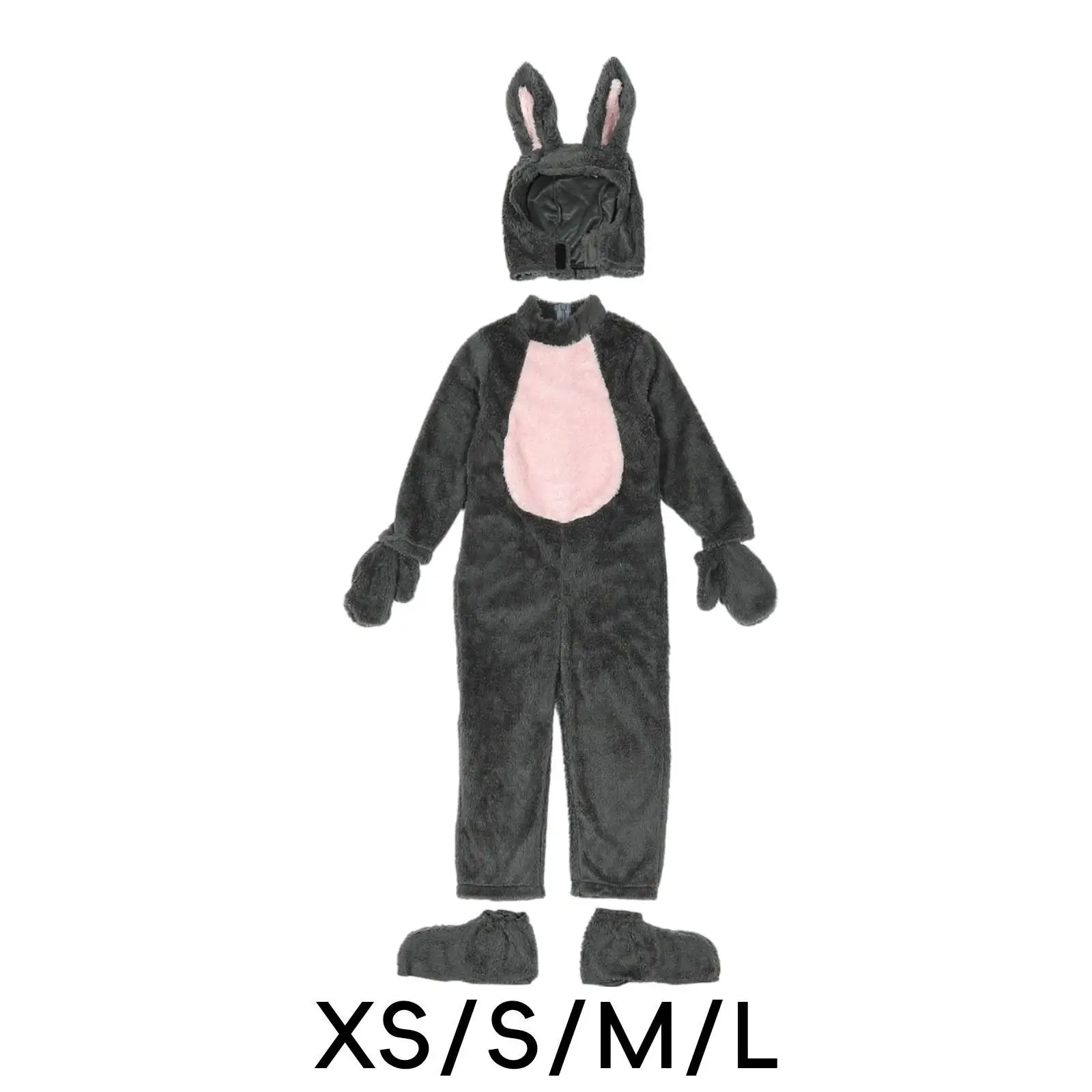 زي الهالوين الأرنب فستان بتصميم حالم لعب الأدوار على شكل حيوان للحفلات التنكرية وأداء المهرجانات كرنفال الأطفال