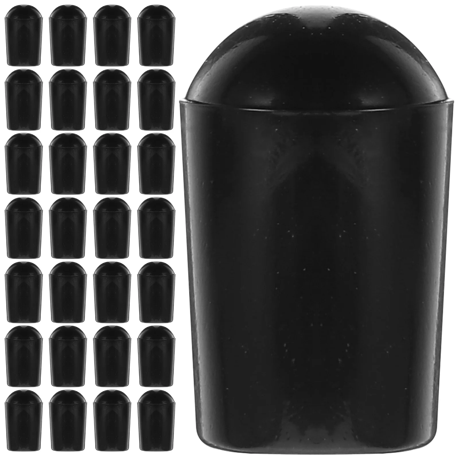 

100pcs Hanger End Caps Pvc Wire Thread Protector Covers For Clothes Rack Shelf Organizer Tip Caps Round Edge No Adhesive