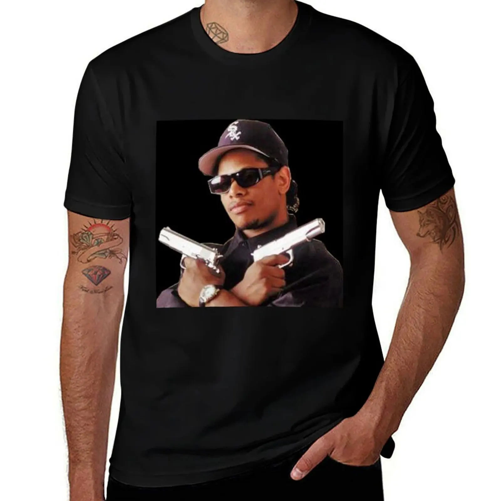 Eazy E - Pistols T-Shirt Holiday Outdoor T-Shirt