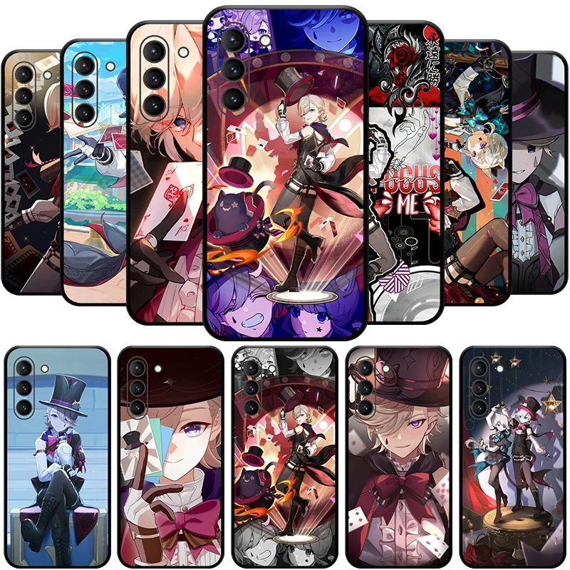 Lyney Genshin Impact 4.0 Phone Case for SAMSUNG Galaxy S23 Ultra S22+ S21 FE S20 A54 Note20Plus A53