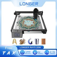 LONGER RAY5 20W Laser Engraver Cutter Fixed Focus 0.08*0.1mm Laser Spot Color Touchscreen 32-Bit Chipset Working Area 375*375mm