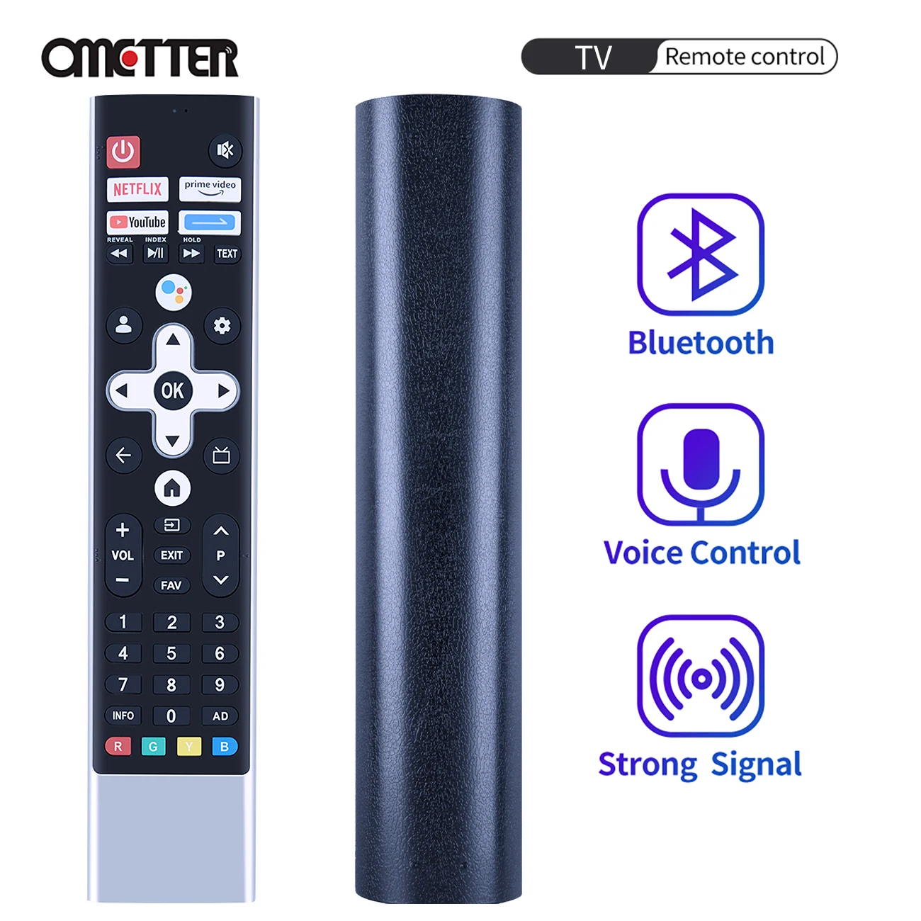 Voice Remote Control for Skyworth METZ Blaupunkt 55 Inches QLED TV 55QD7020 for NEX DIGITAL GS43G GSQ50G GSQ55G GSQ65G GSQ75G