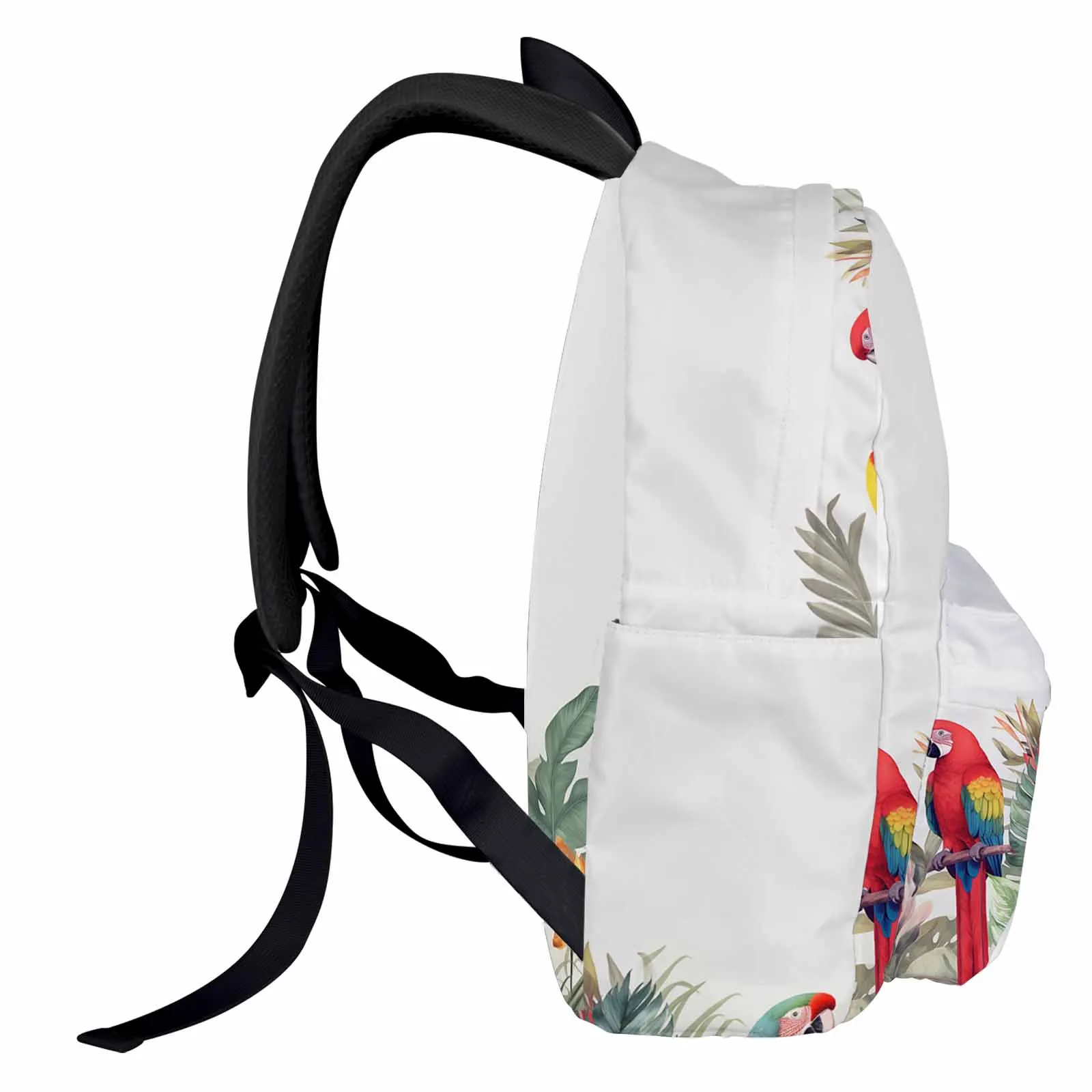 Summer Tropical Plant Parrot Backpack School Bags for Teenagers Students Laptop Bag Women's Casual Travel Backpack