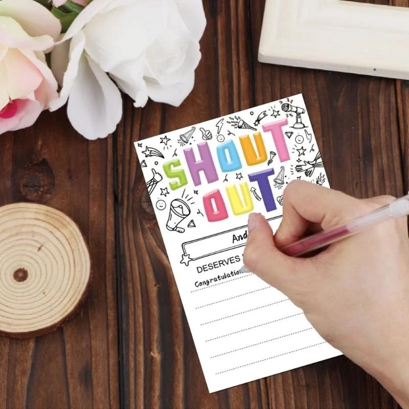 Cartões recompensa reconhecimento escolar para professores professores funcionários da equipe do escritório