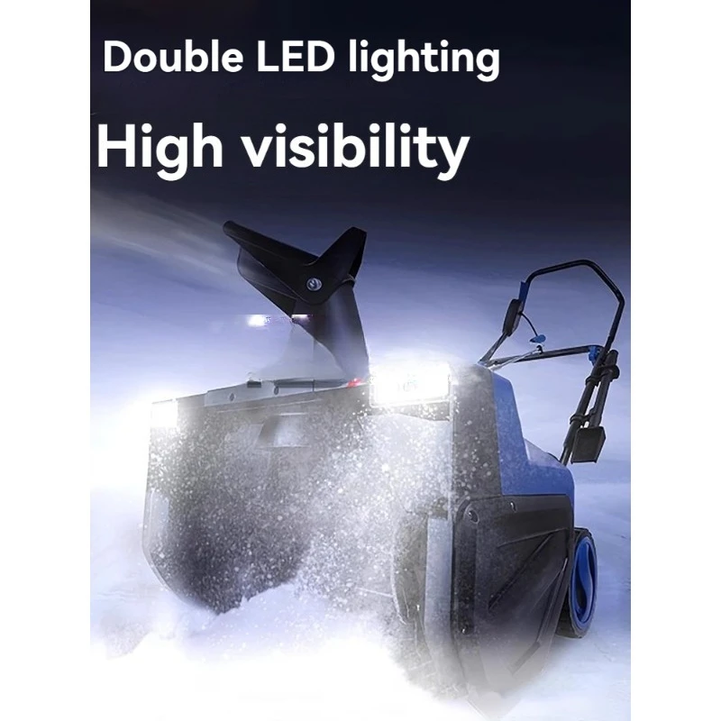 Winter Electric Snowplow and Snow Sweeper New Street Courtyard Blower