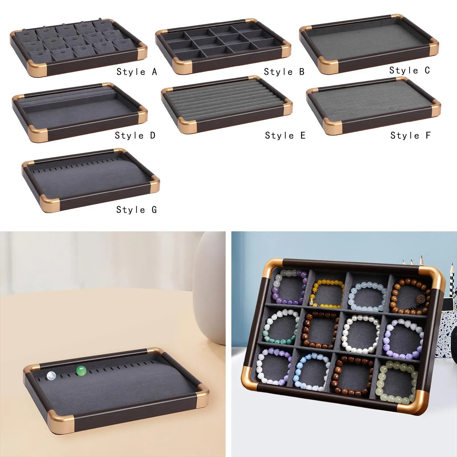 Earring Storage Tray Organizer for Countertop And Nightstand