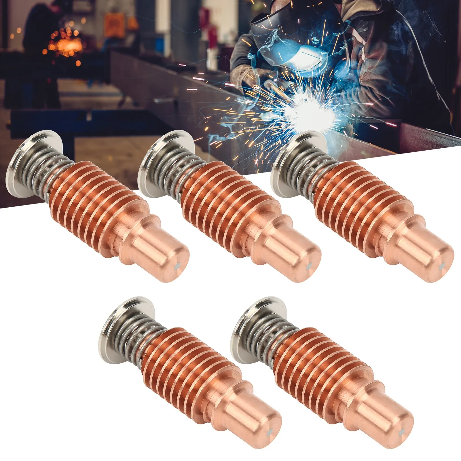 ZK30 5Pcs Plasma Torch Electrode Copper High Temperature Resistance Accessories 220971