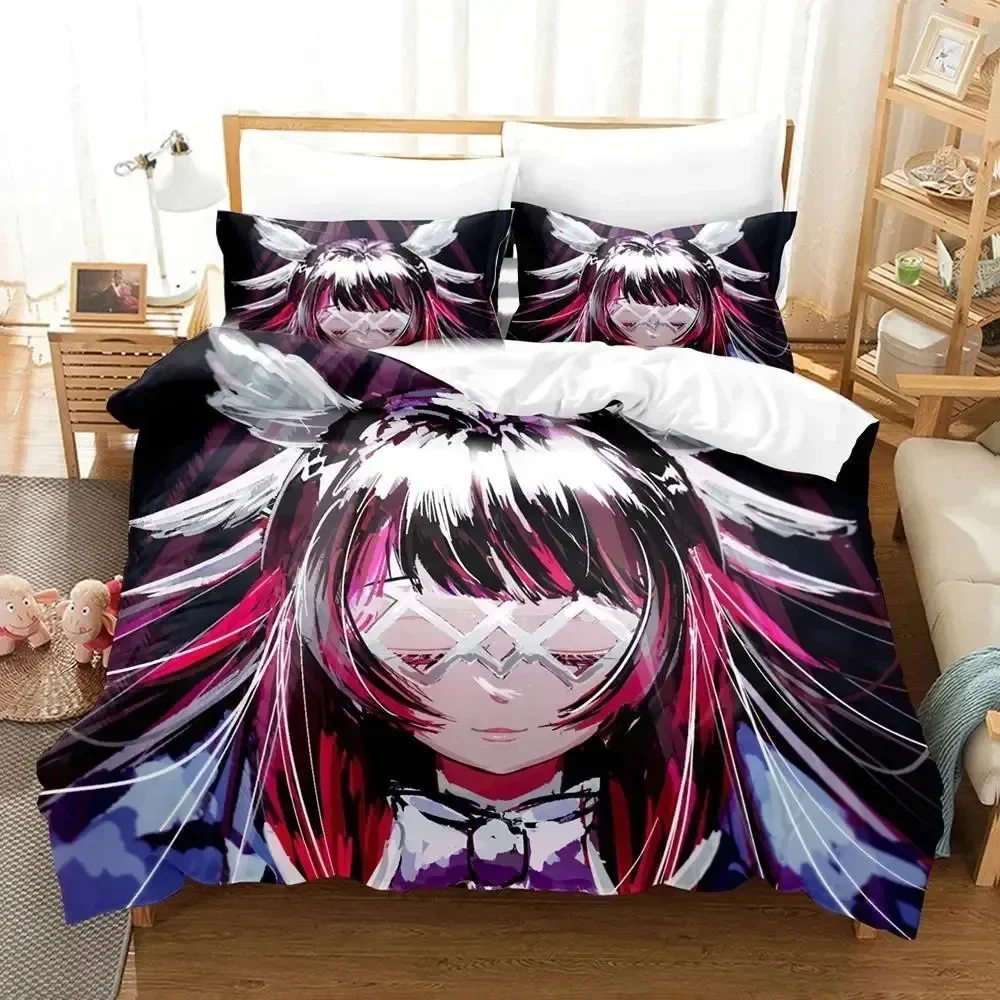 Anime Game Genshin Impact Columbina Supplies Set Duvet Cover Set Bedding Sets Adults Bed Pillowcases No Filling Birthday Gifts