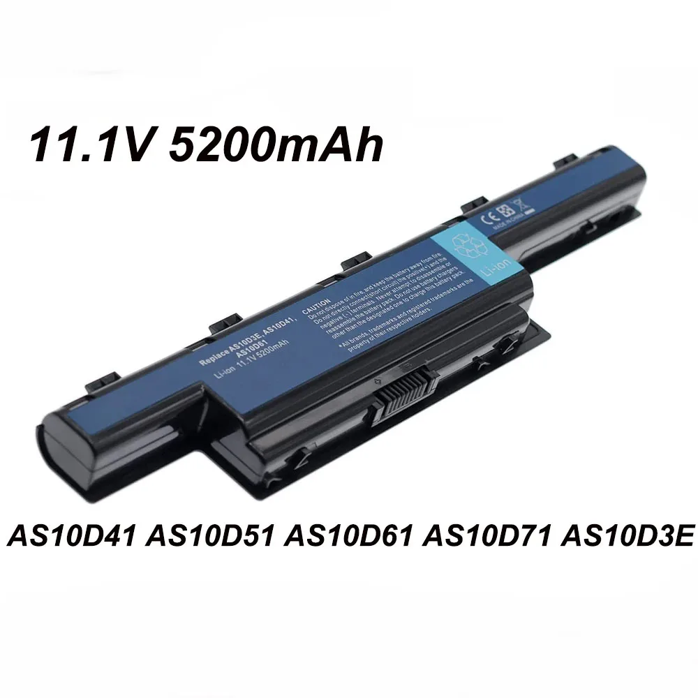 AS10D31 5200mAh AS10D51 AS10D3E Laptop Battery For Acer Aspire 5741 5750 5755 7551 4752G 5560G 4743G 5750G 7750G E1-471 E1-571G