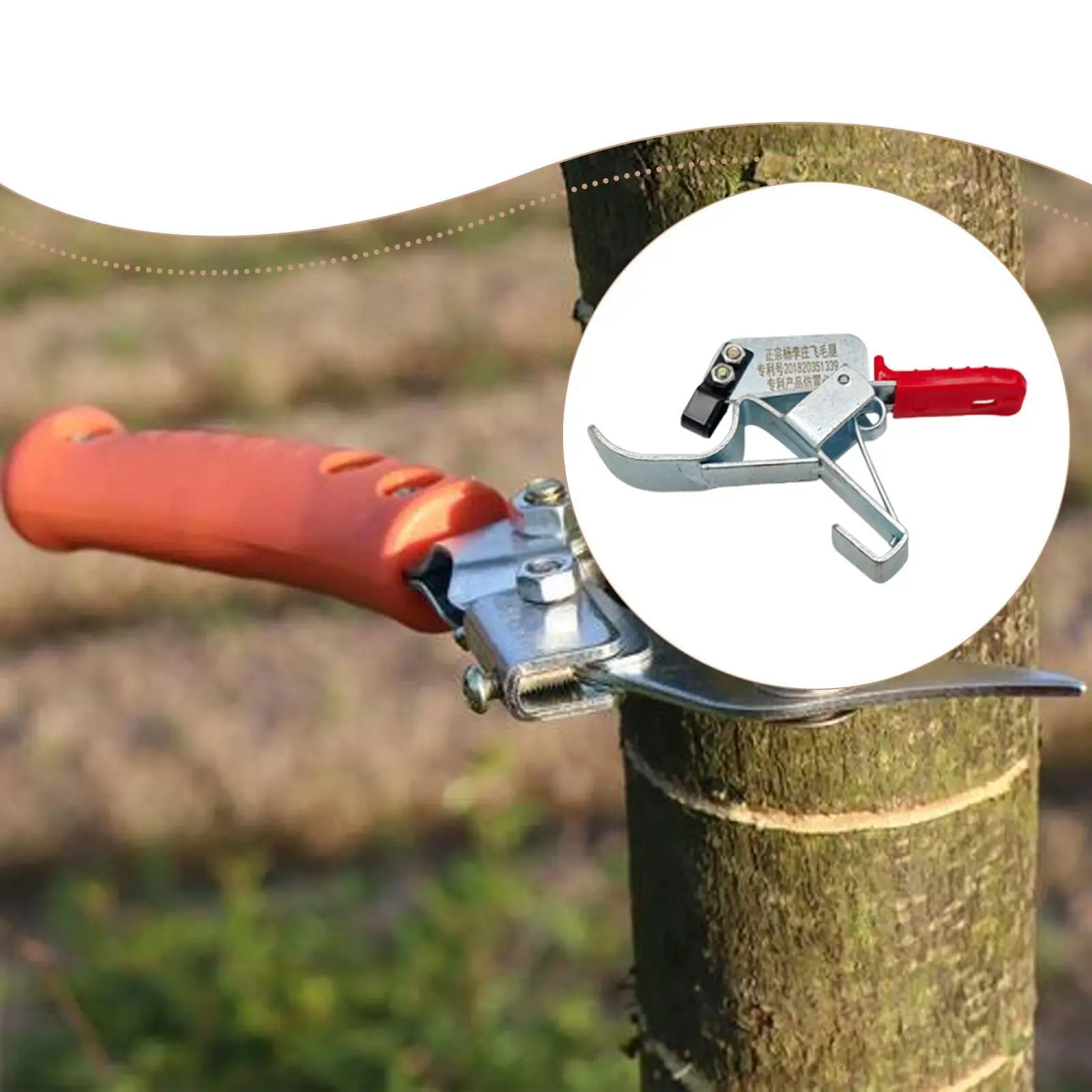 Fruit Tree Girdling Tool, Essential Practical, Efficient Easy to Use Sturdy Professional Garden Tool, Bark Removal Tool