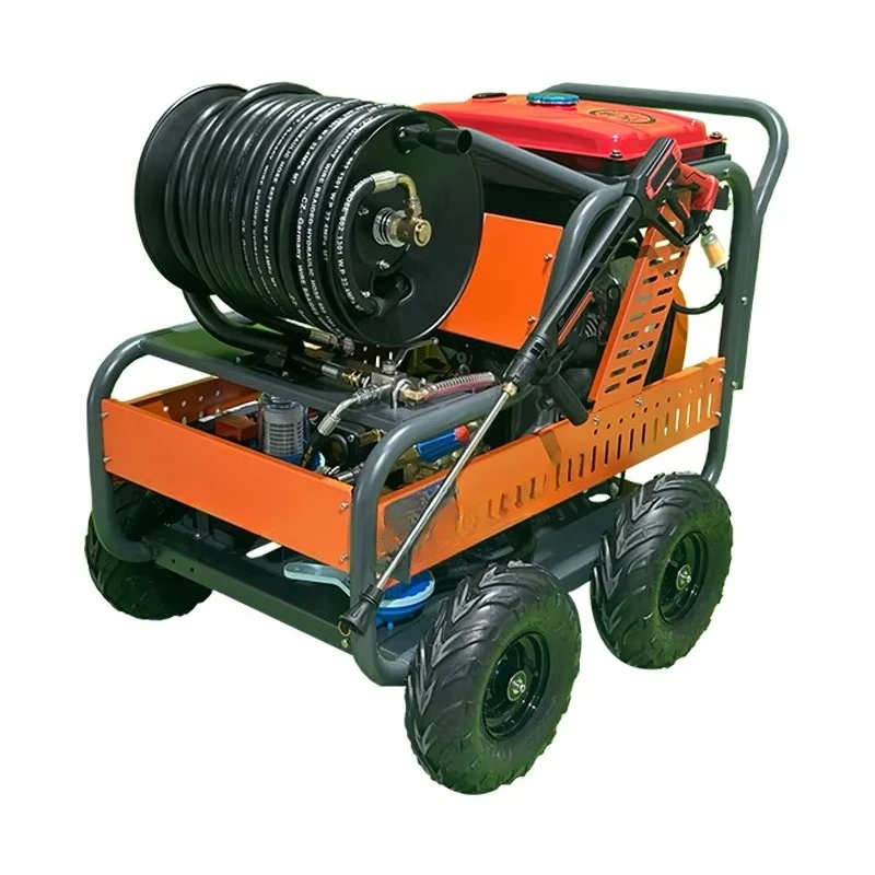 27KW 17MPA High Pressure Diesel Water Jet Convenient Efficient Sewage Cleaning New Pump High Pressure Pipeline Dredging Machine