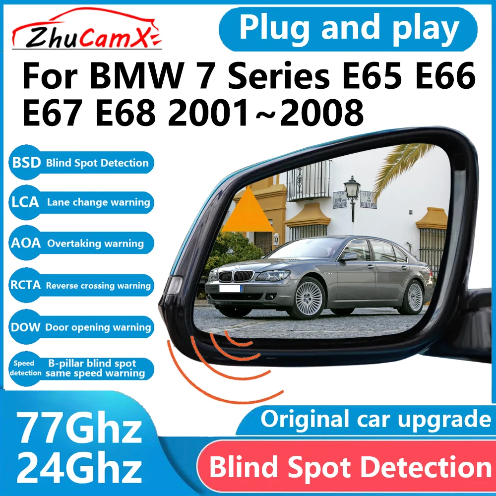 for BMW 7 Series E65 E66 E67 E68 2001–2008 BSD Blind Spot Detection Sensor Radar Driving Warning Assistance System Plug and Play