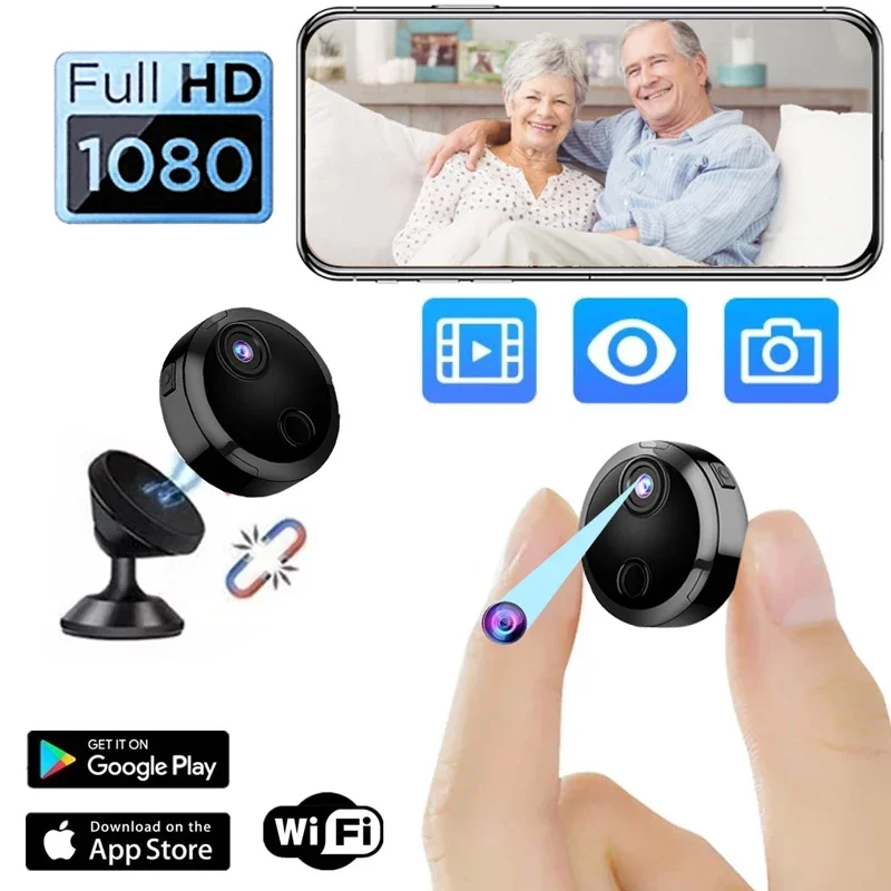 

1080P HD Mini Camera WiFi Night Vision Remote Monitoring Security Surveillance Loop Recording Wireless Magnetic Video Recorder