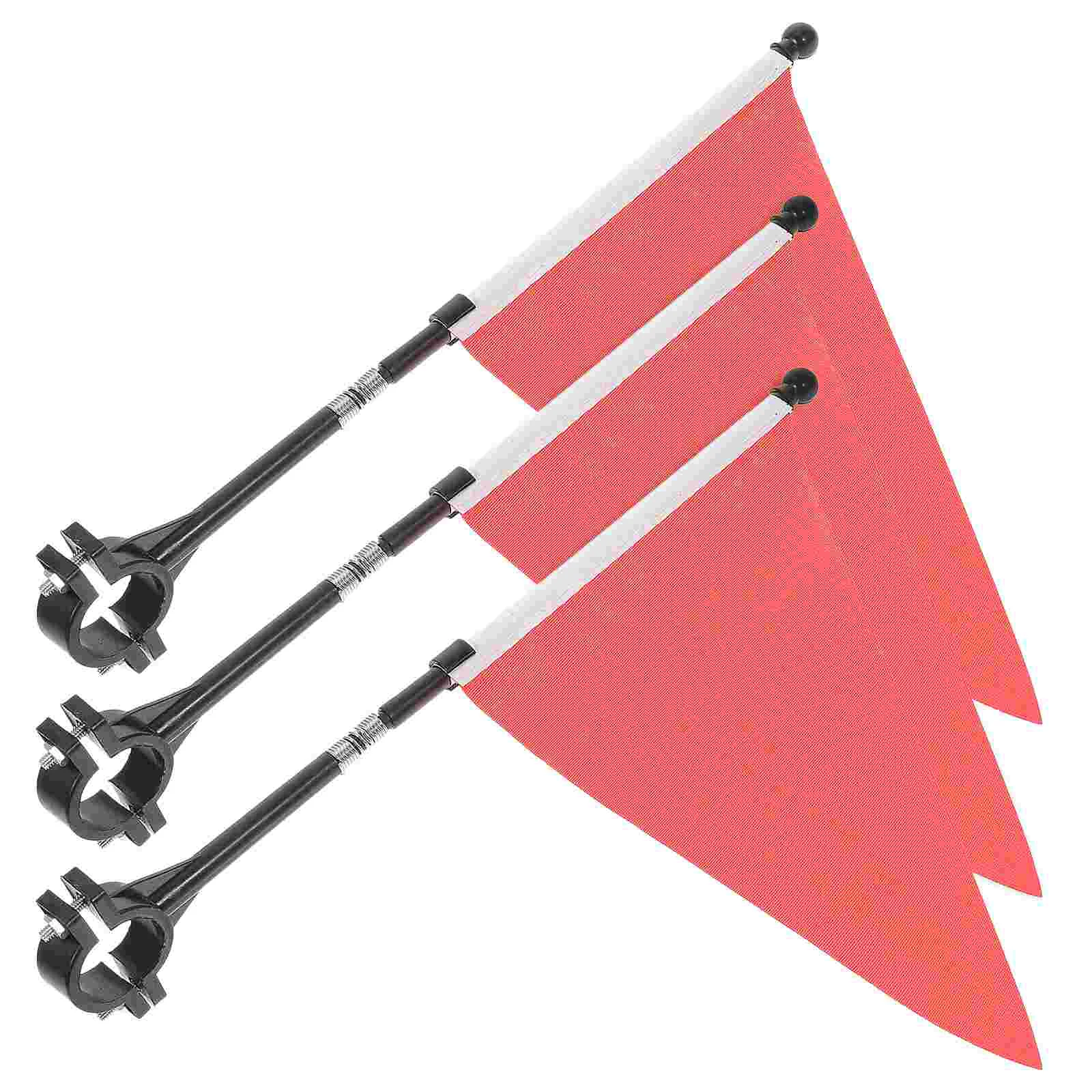 

3 Sets Bicycle Flag Bike Warning Safety Handlebar Flags Kids Cycling Accessory Handlebars Accessories