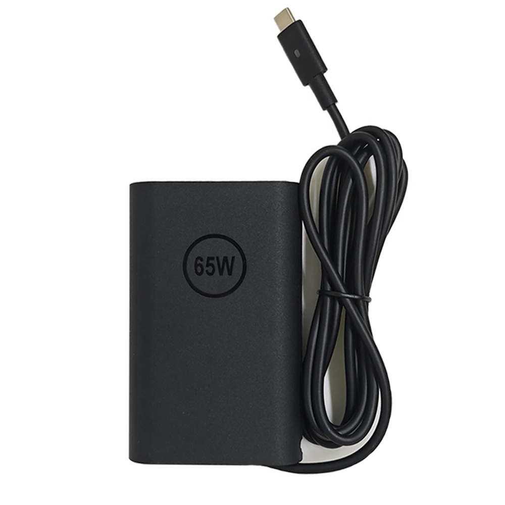 Adaptador USB tipo C para ordenador portátil, cable de alimentación de 65W para Dell Latitude 7420, 7370, 7275, 5285, 5420, 5520, 7320, 7410, 5179, 7390, 5290