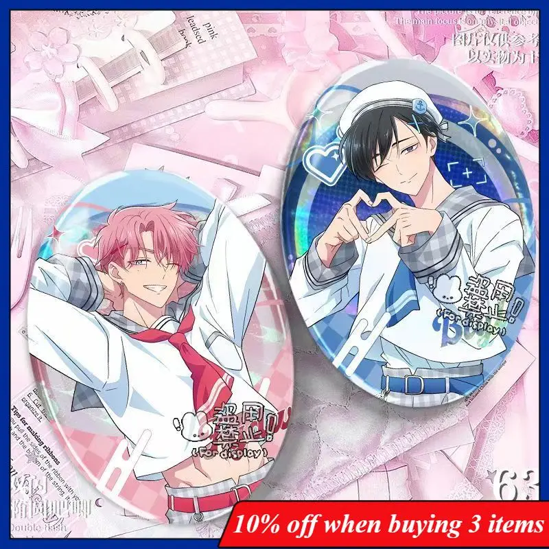 

Tamon's B-Side Anime Peripherals Ōri Sakaguchi Figure Shining Badge Tamon Fukuhara Figurine Pin Decoration Collection Toy Gifts