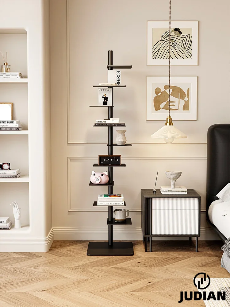 Hxl Invisible Shelves -Style Rotating Floor-Standing Storage Aromatherapy Shelf Small Bookcase