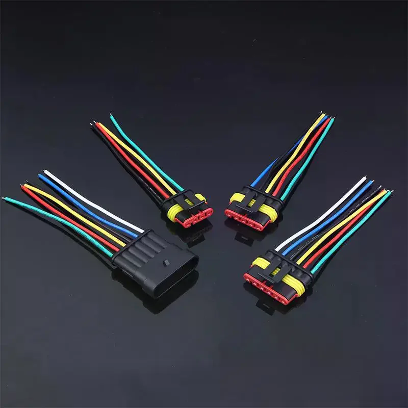 1/2/3/4/5/6ピン電線コネクタ、18AWGオス・メスプラグソケット、車・トラック用クイックディスコネクトワイヤコネクタ