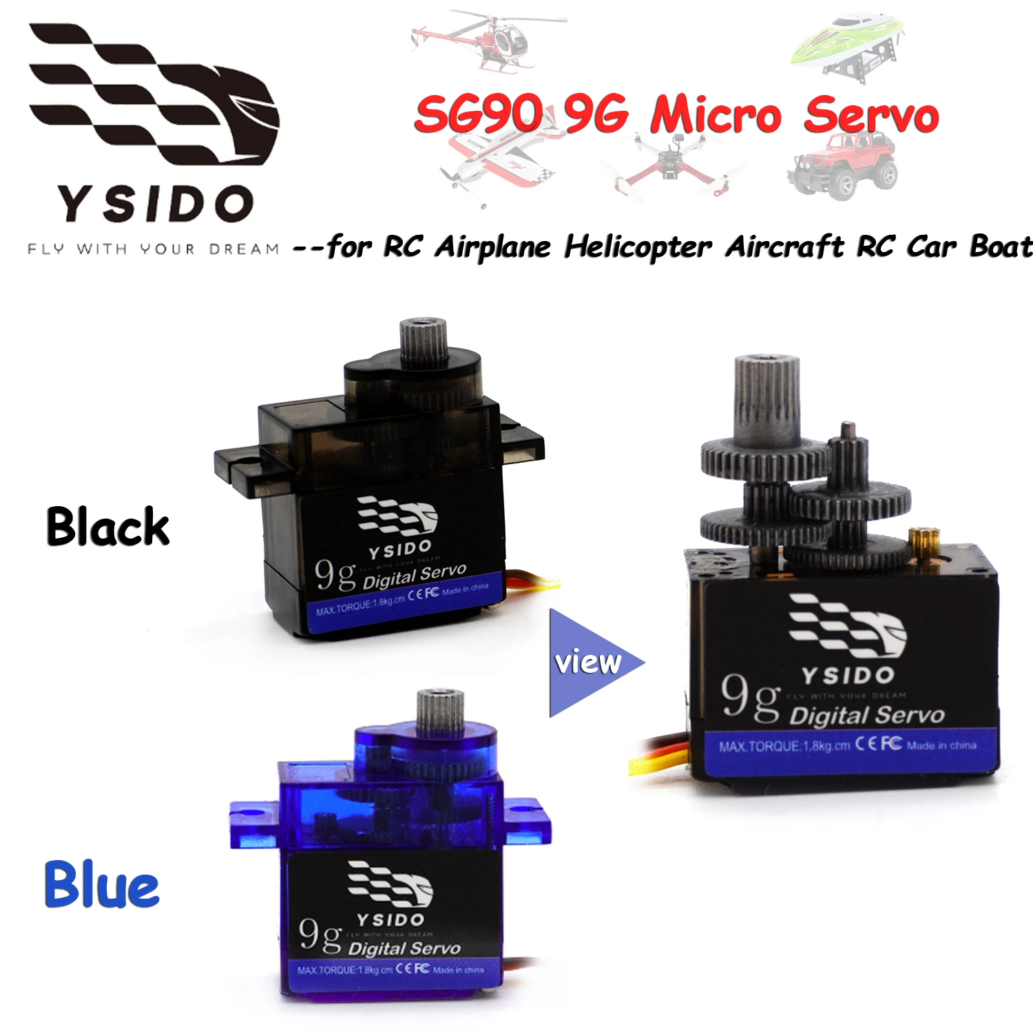 Rc Servo SG90 9G Mi…