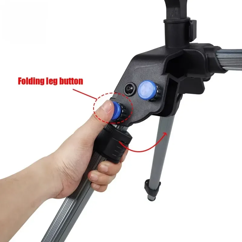 New Multifunctional Outdoor Fishing Rod Bracket Feeder Interchangeable Angle Four Legged EVA Bracket for Fishing Tackle