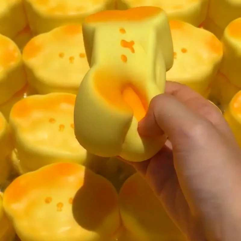 Squishy Dog Bread Squeeze Toy Soft Stress Relief Langsam steigendes sensorisches Zappeln für Angst ADHS Autismus Geschenke für Kinder Erwachsene