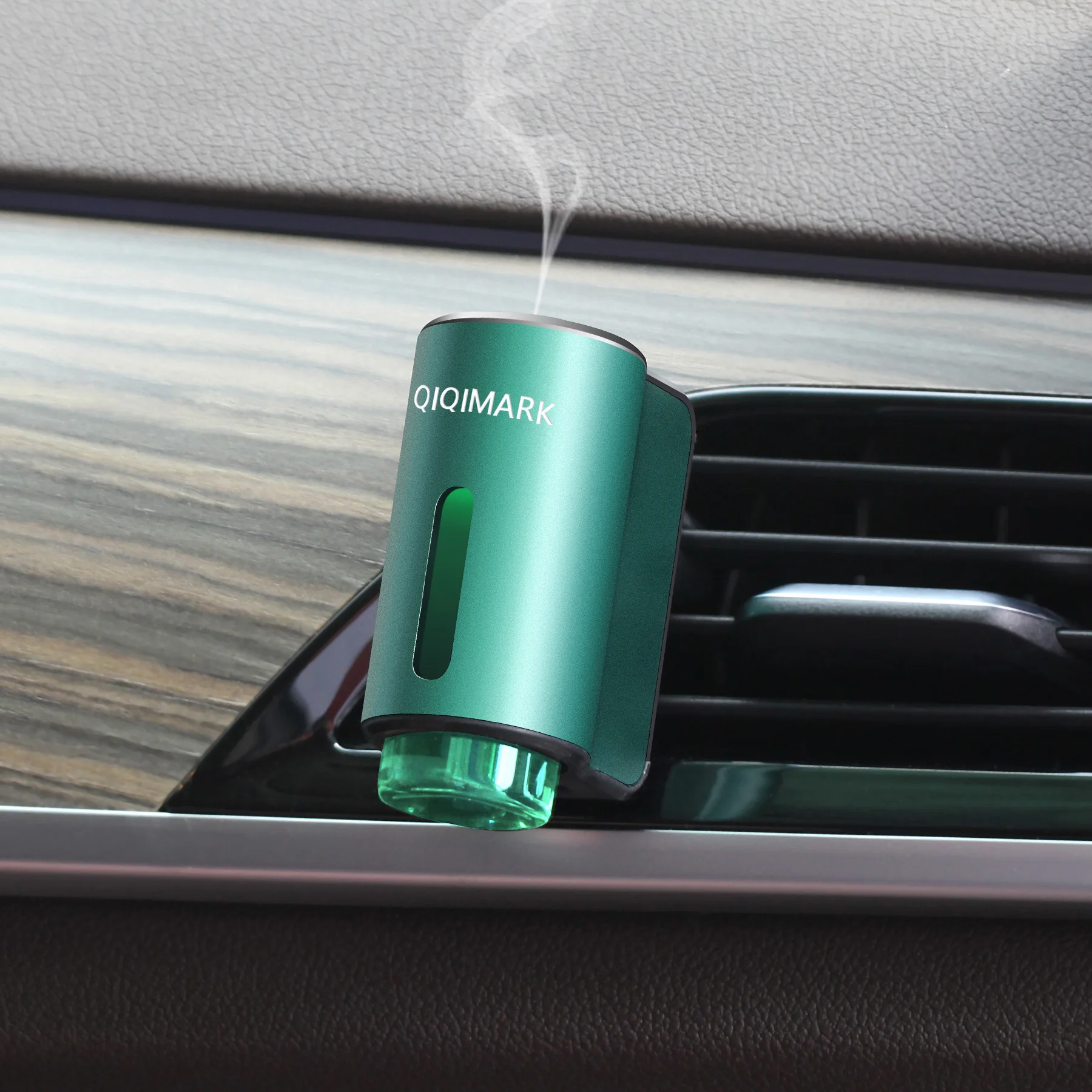 Three Adjustable Smart Car Air Aromatherapy Diffuser, Essential Oil Humidifier Fragrance Car Air Fresheners。