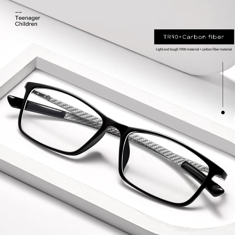 Ultra Light Carbon Fiber Glasses 7g Business Comfort Student Eyeglasses Frame Full Frame Anti slip Optical Mirror Frame H0017