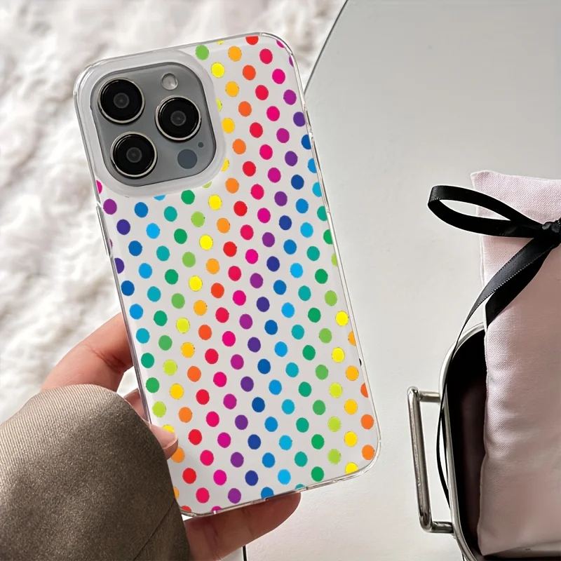 Bumper Phone Case For Samsung Galaxy A56 S26 S24 S25 Plus S23 Ultra A57 A36 A17 A37 A06 A27 Transparent Rainbow Wave Point Cover